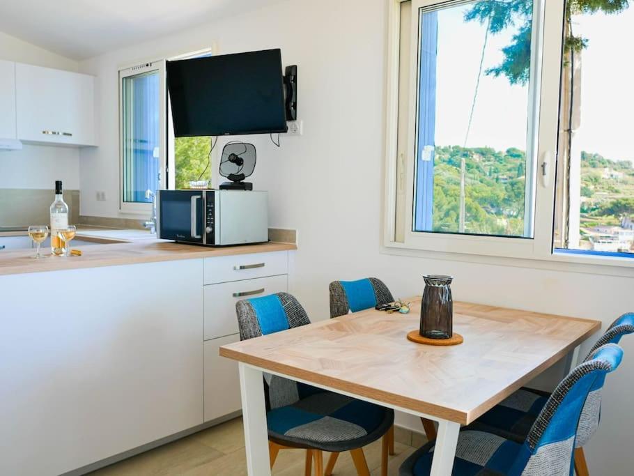 Maisonnette Avec Vue Sur La Mer Exceptionnelle Carqueiranne Exterior foto